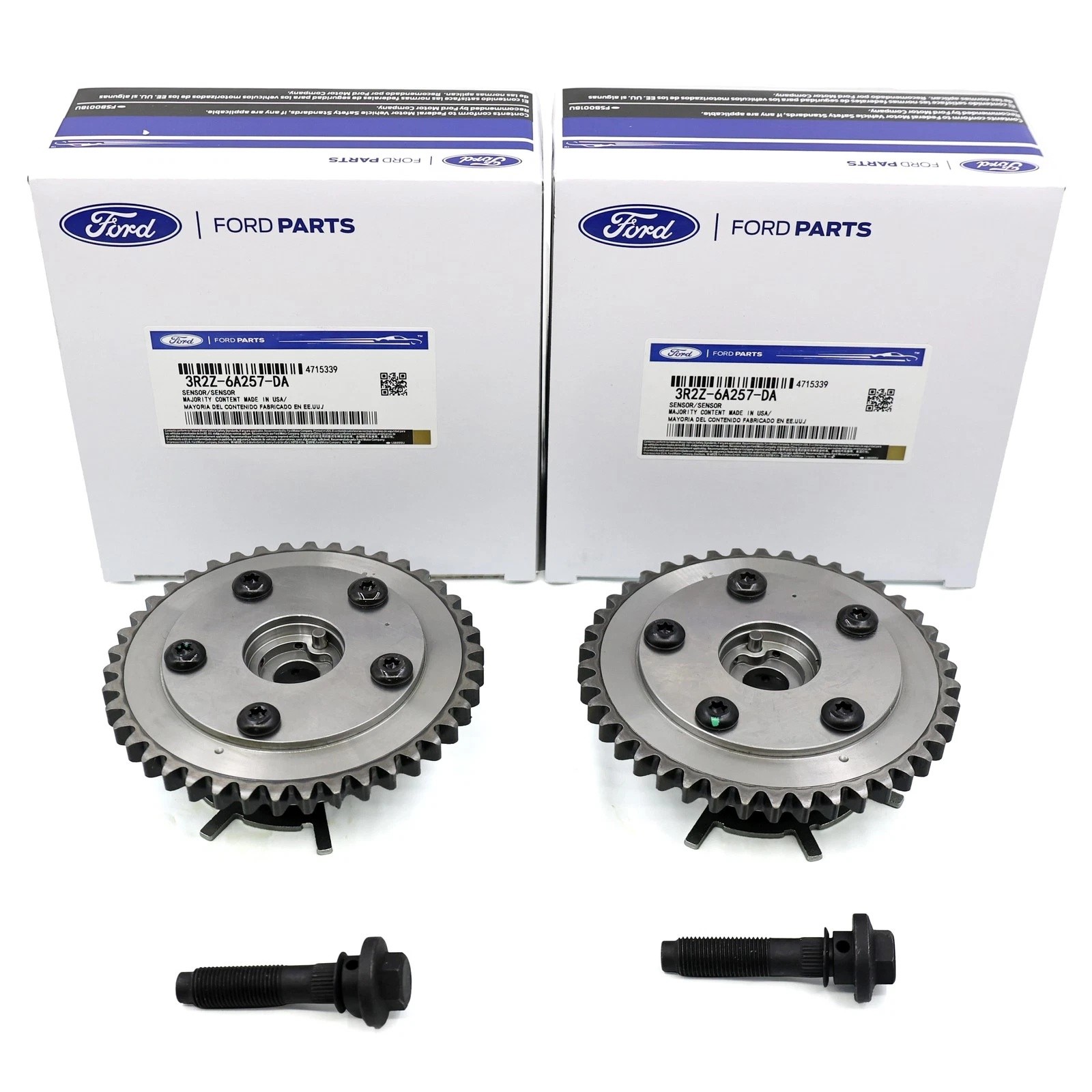 2PCS NEW Camshaft Phaser Sprocket 3R2Z-6A257-DA For Ford 5.4L 4.6L 3V F-150