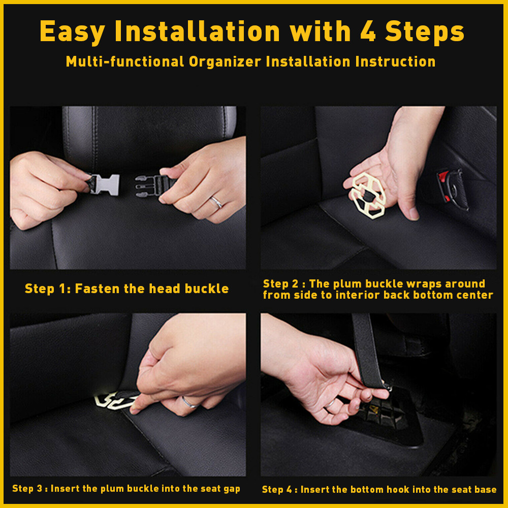 Universal Car Net Cargo Trunk Organizer Hanging Back seat Organizer Storage Bag