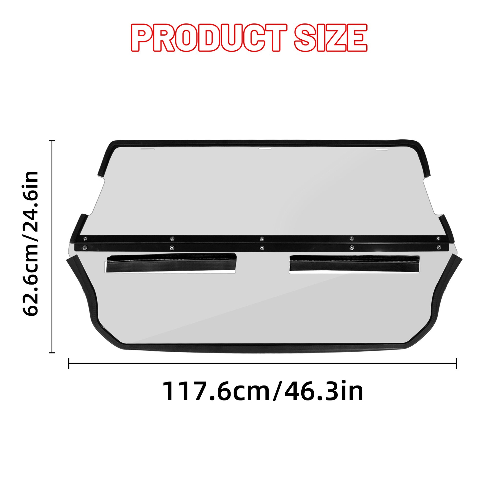Lightly Tinted Poly Rear Windshield for Polaris RZR 570 /800 /800 S Back Window