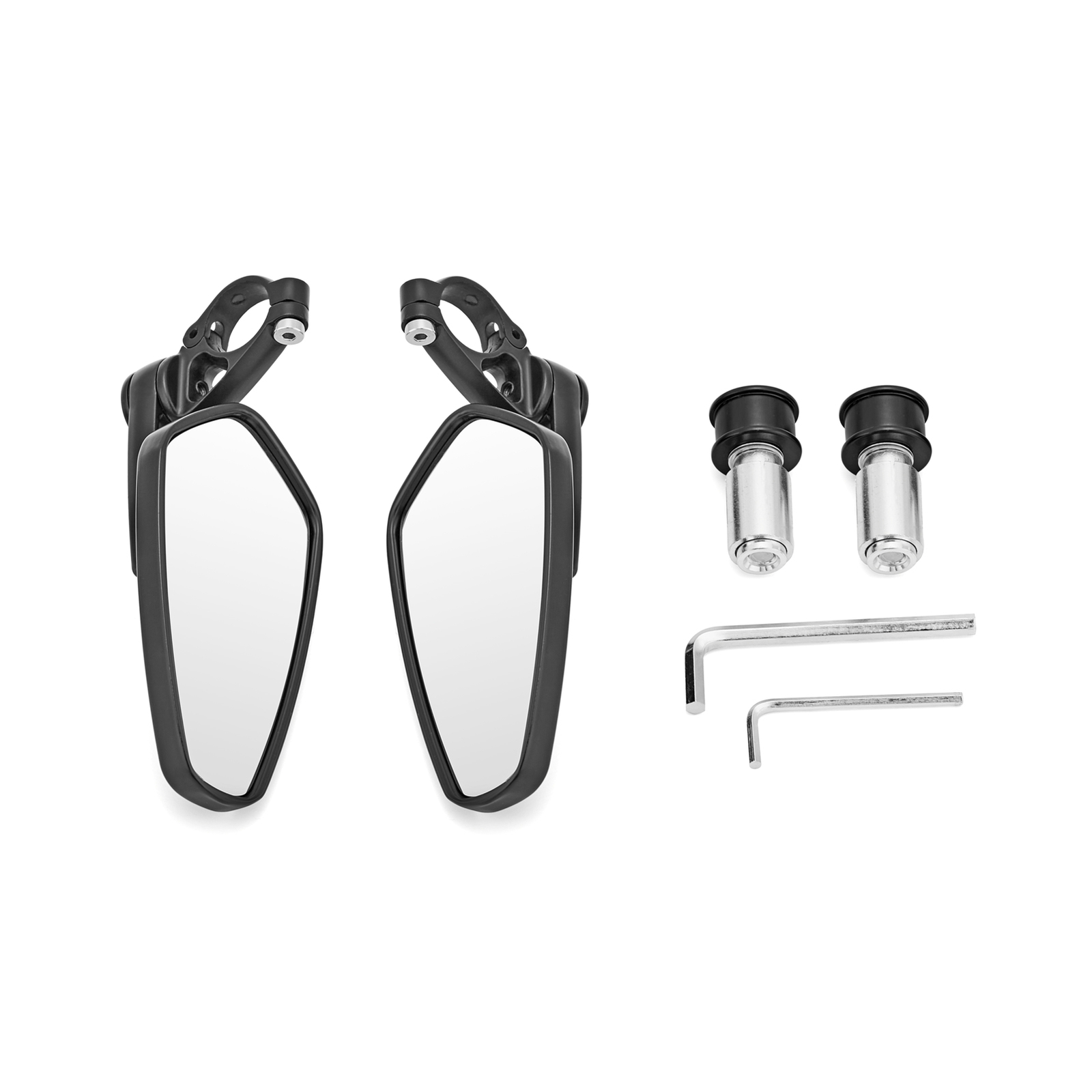 Adjustable Angle Motor Rear View Side Mirrors For Yamaha Mt-25 Mt09 Mt03 Mt10