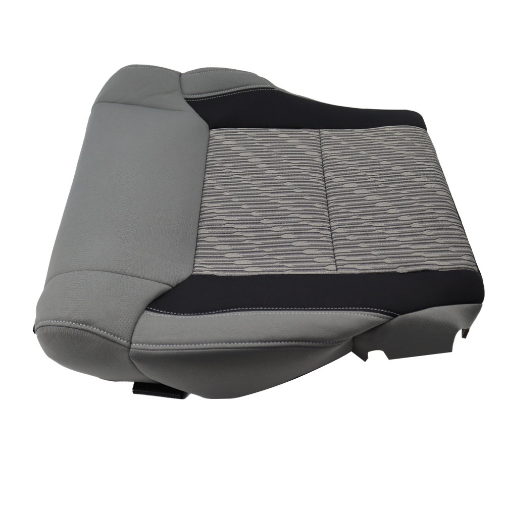 Driver Bottom Cloth Cover 2-Tone Gray Fit Toyota Tundra 2014 2015 2016 2017 2018