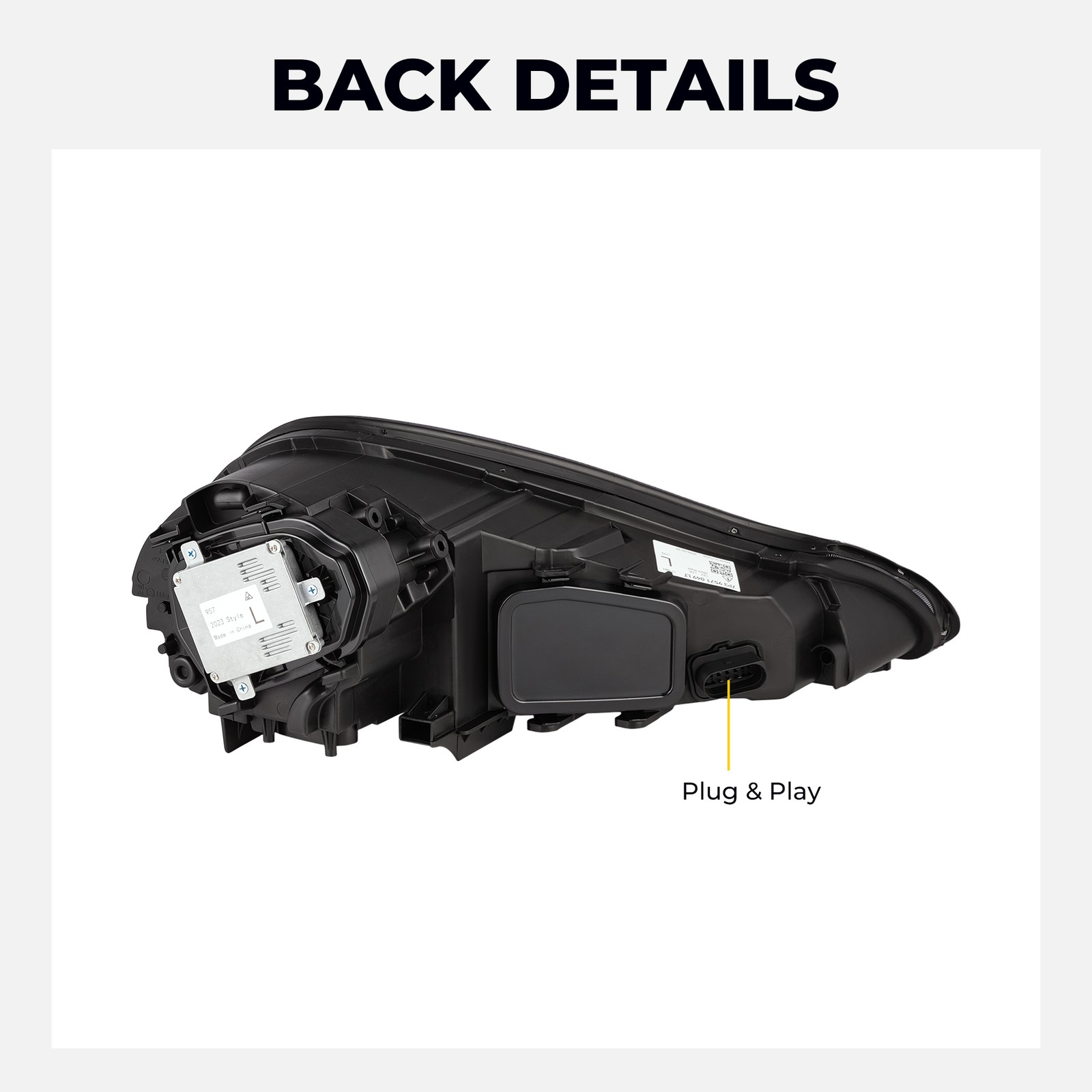 Pair 2023 Matrix LED Headlights Fit For 2007-2010 Porsche Cayenne 957 Upgrade