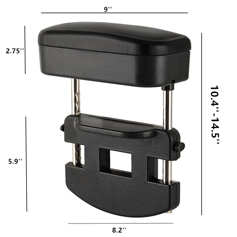 Car Armrest Extender Armrest Support Elbow Rest Pad Console Storage Organizer