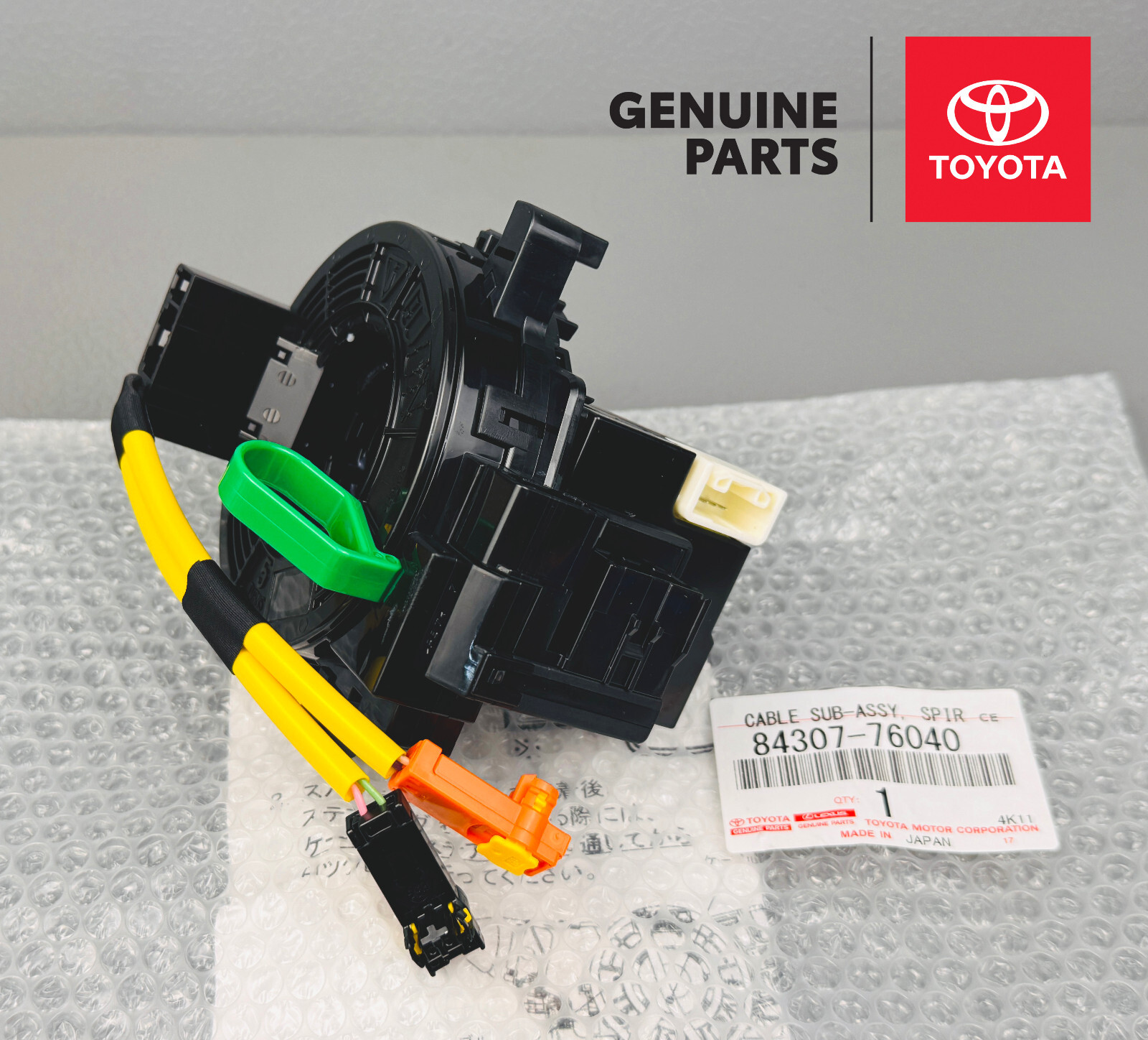 Genuine Lexus CT200h 2011-2017 Clock Spring Spiral Cable Sensor Oem 84307-76040