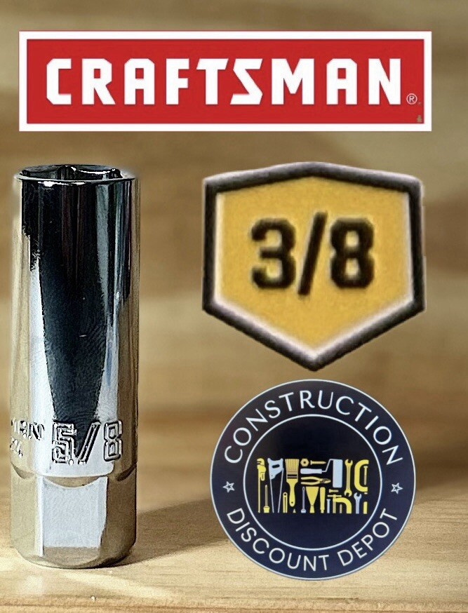 CRAFTSMAN 5/8″ Spark Plug Socket, 3/8-Inch Drive CMMT43324