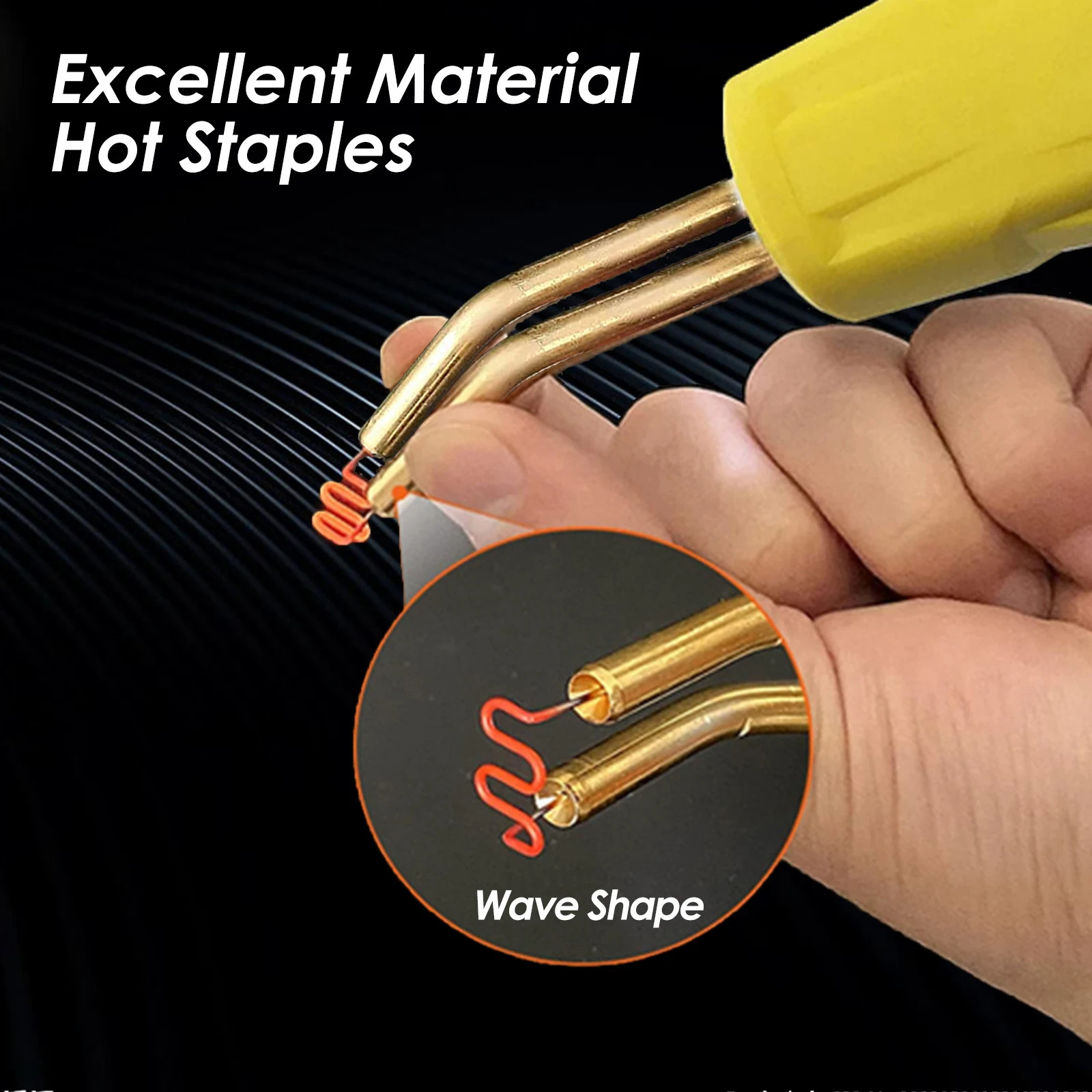 500PCS Hot Stapler Staples Repair For Plastic Welder Gun Car Bumper Fender US