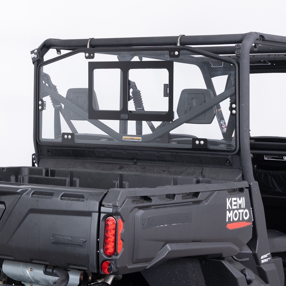 Glass Rear Windshield W/ Sliding for Can-Am Defender HD5/HD8/HD10 Max 2016-2024