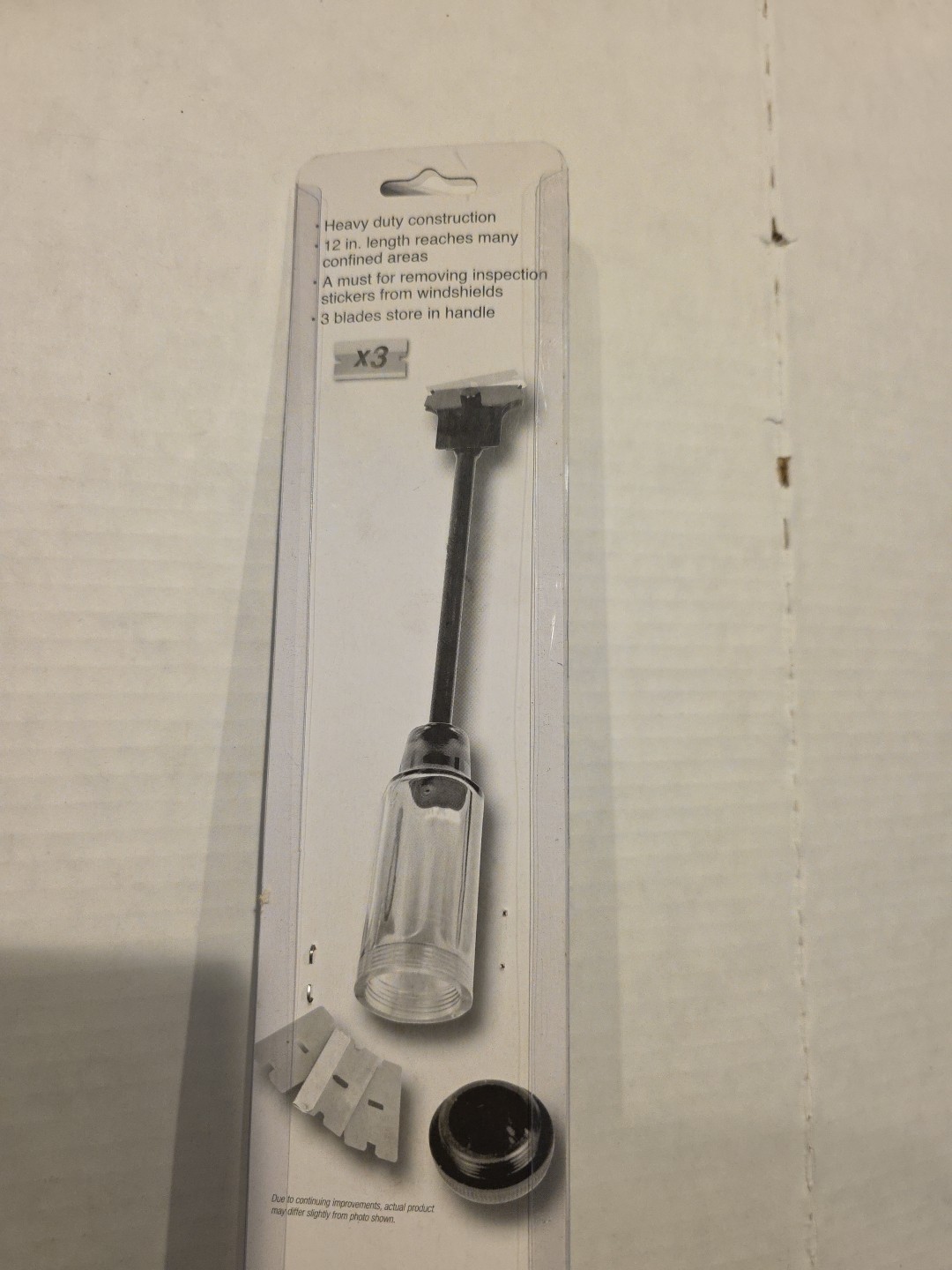 Performance Tool W233 Extended Razor Blade Scraper 12″ W/ Handle Storage