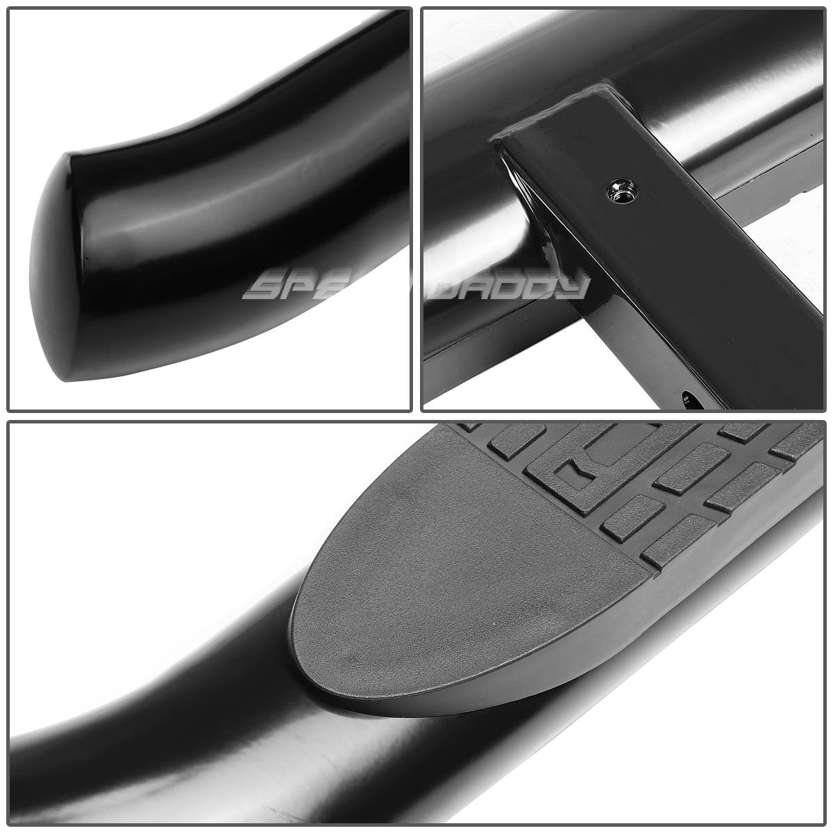 37″ x 4″ OVAL 2″RECEIVER BLACK TRAILER TOWING TAILGATE/HITCH REAR STEP BAR/PEDAL