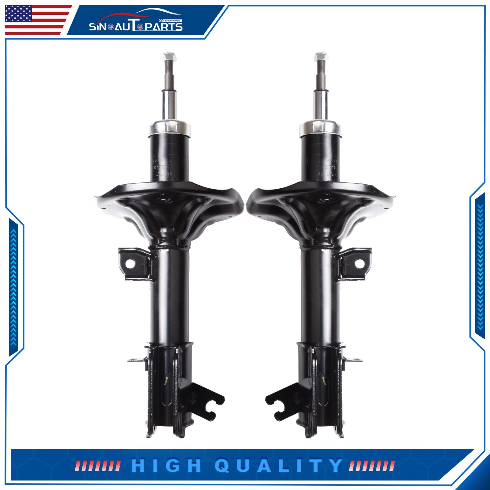 Pair For 2001-2006 Hyundai Santa Fe Front Left Right Suspension Strut Shocks