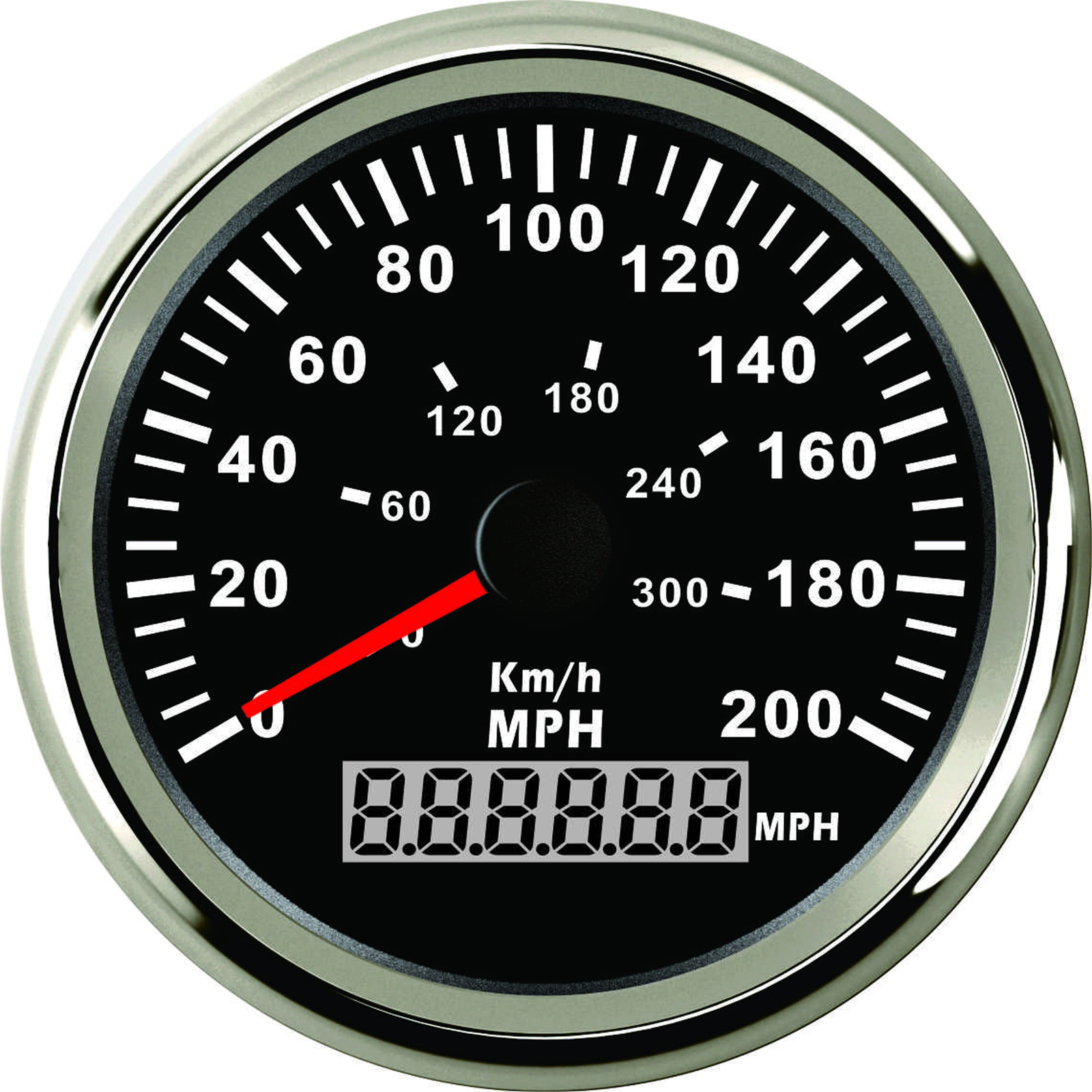 85mm GPS Black Speedometer 200MPH 300KM/H for Car Truck Motorcycle UTV USA STOCK