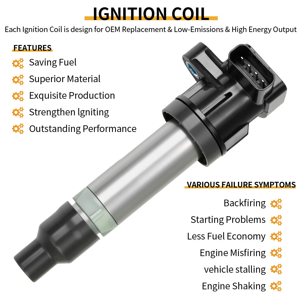 8Pack Ignition Coil & Iridium Spark Plug for Cadillac DTS SRX STS XLR 4.6L UF564