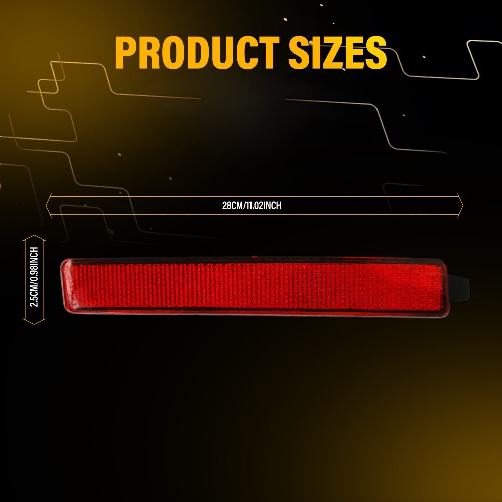 Rear Bumper Reflector Set For 2016-2019 Ford Explorer FB5Z15A449D FB5Z15A449C