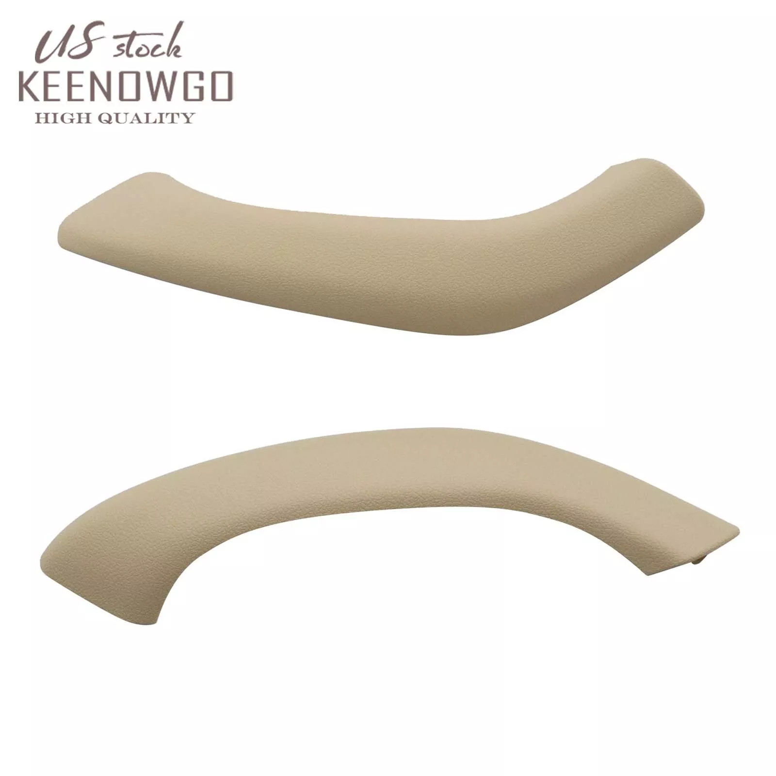 US 2 Pcs Beige Inner Door Pull Handle Cover Trim For BMW X1 X2 F48 F49 2016-2021