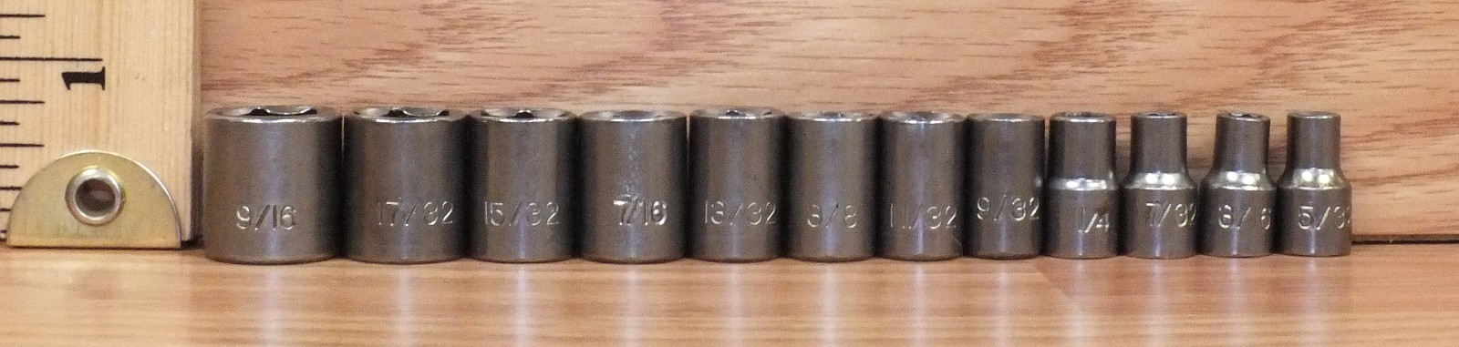 MIXED LOT OF 12 – Unbranded/Generic 6 Point SAE System Sockets Only **READ**