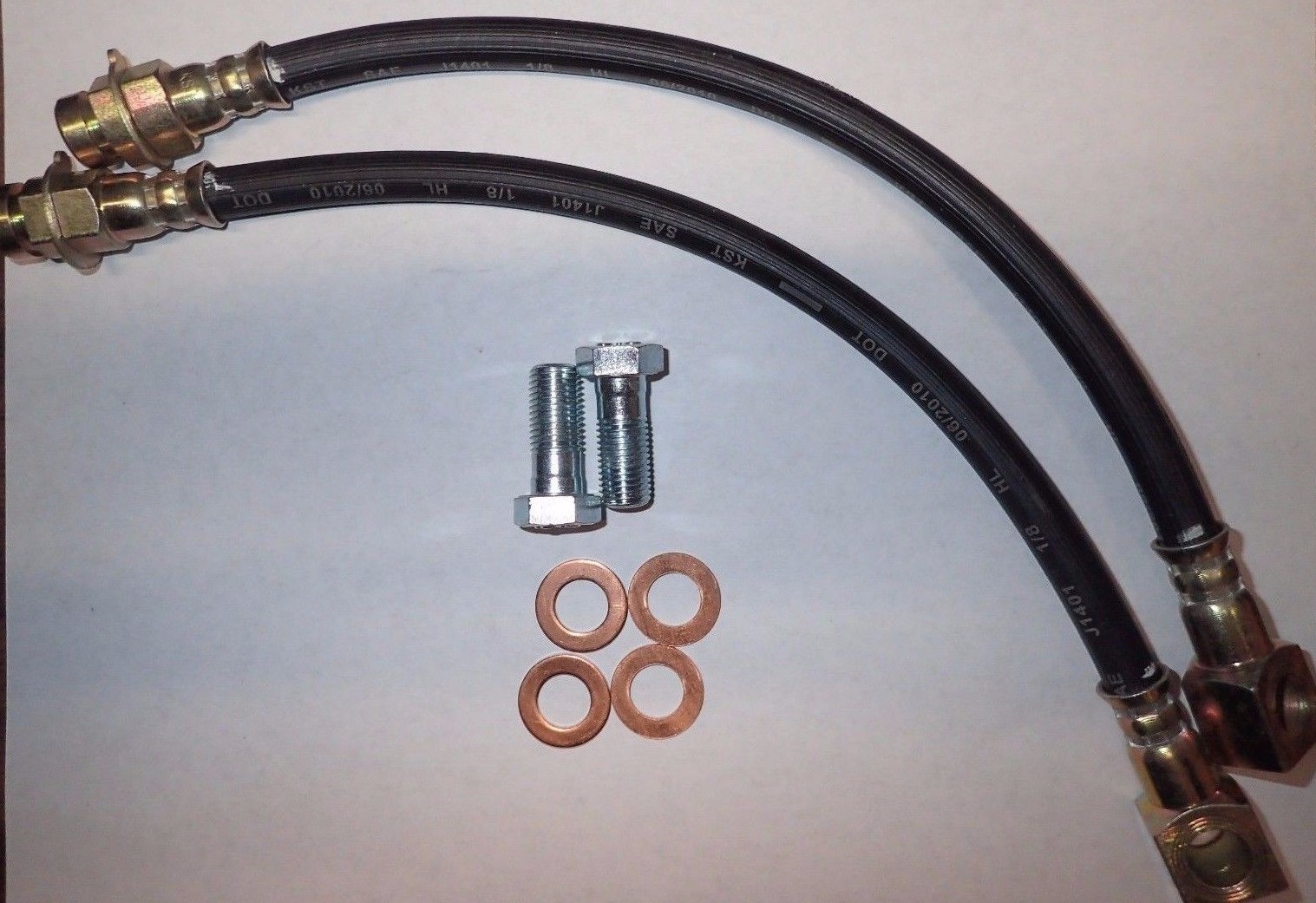 7/16″ disc brake hoses 12 inches long new