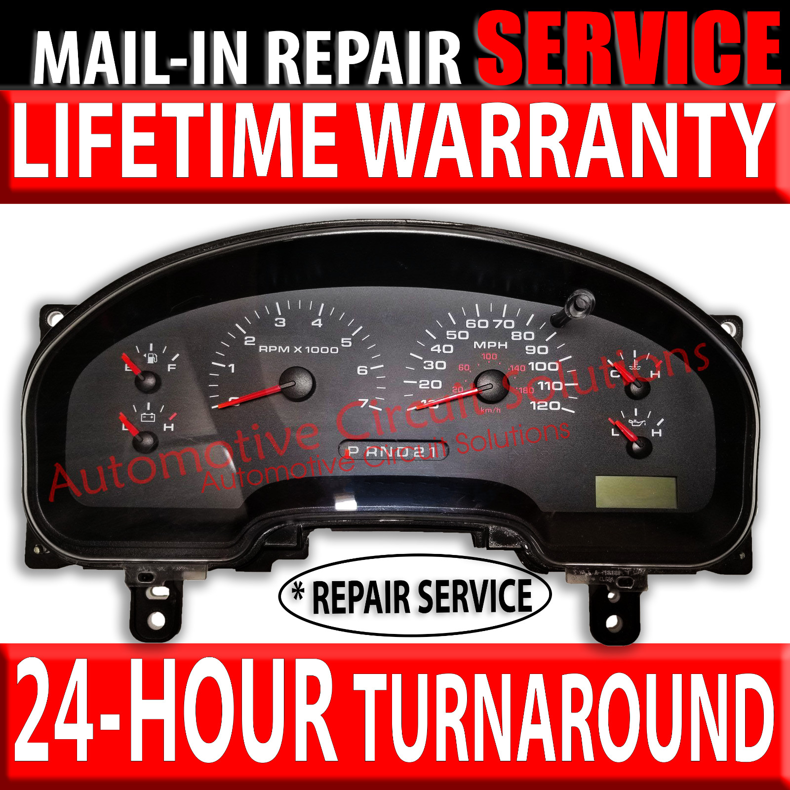 04-08 FORD F-150 XLT Lariat King Ranch Instrument Gauge Cluster [REPAIR SERVICE]
