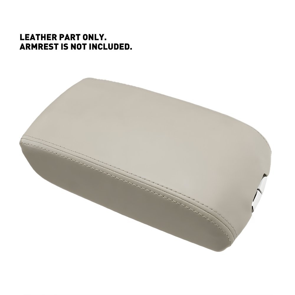 For 2010-2016 Cadillac SRX Center Console Lid Armrest Leather Cover Trim Beige
