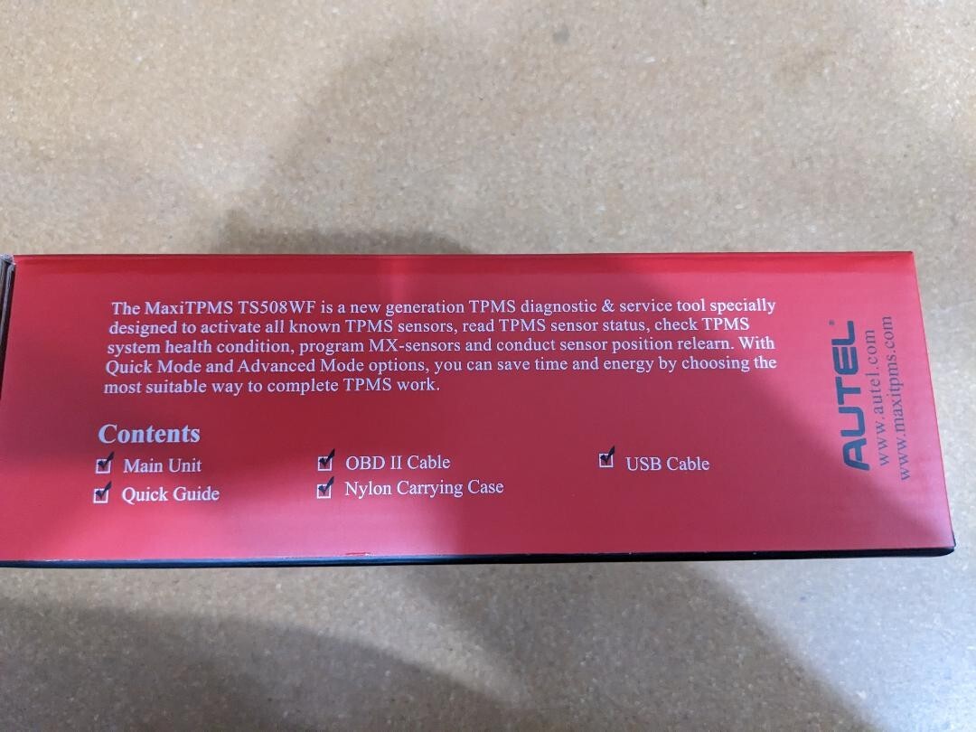 NEW Autel MaxiTPMS TS508WF TPMS – Relearn Reset Tool