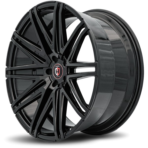 Curva C48 20×9 5×112 +35mm Gloss Black Wheel Rim 20″ Inch