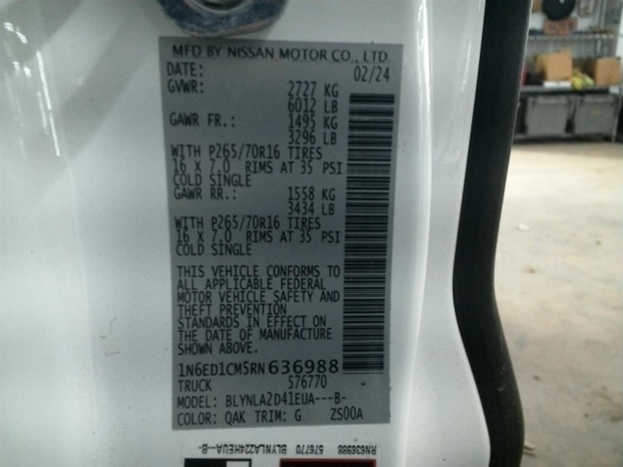 FRONTIER 2024 Front Door Trim Panel 104818862