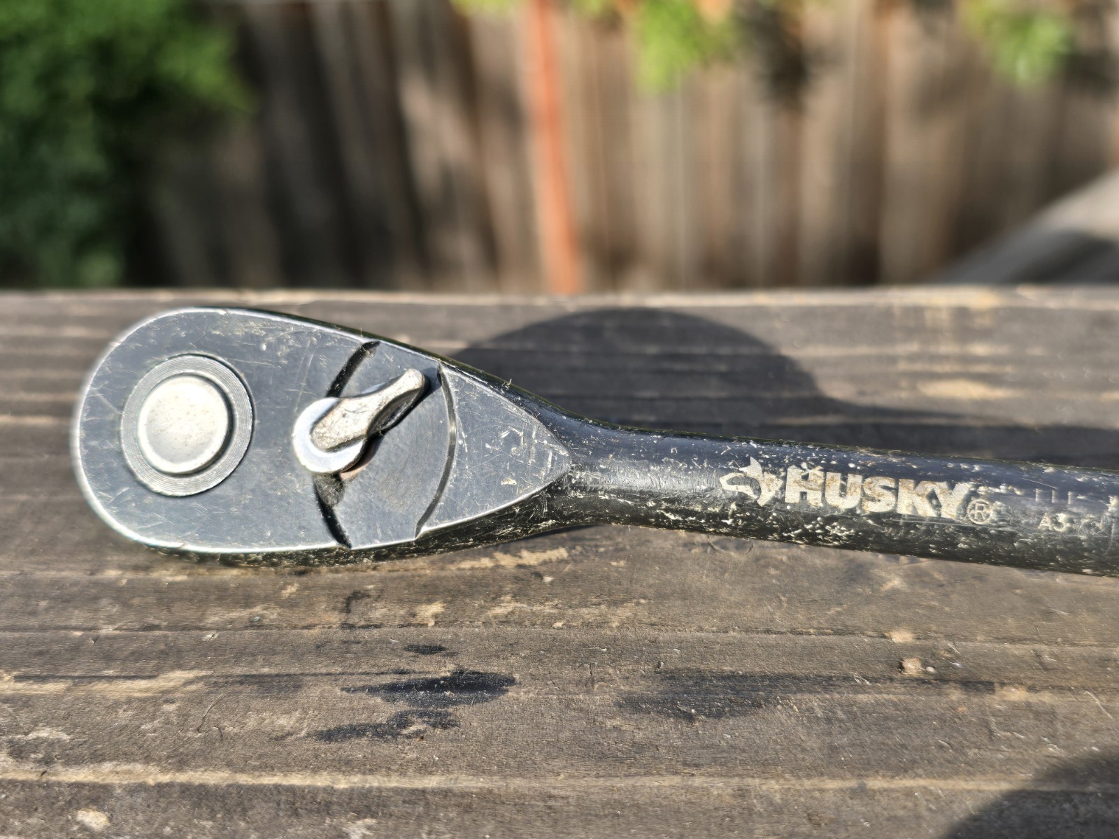 Husky 3/8” Drive Ratchet 10” Long Black Finish Quick Release