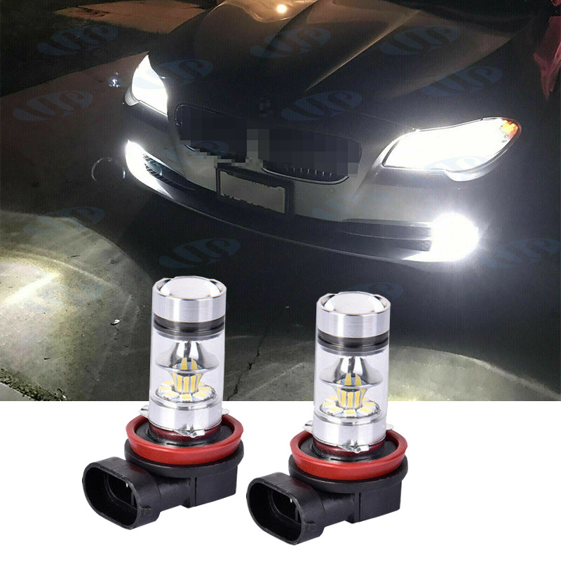 For Acura TSX ILX TL MDX RDX RL 6000k White H11/H8 LED Fog Driving Light Bulbs