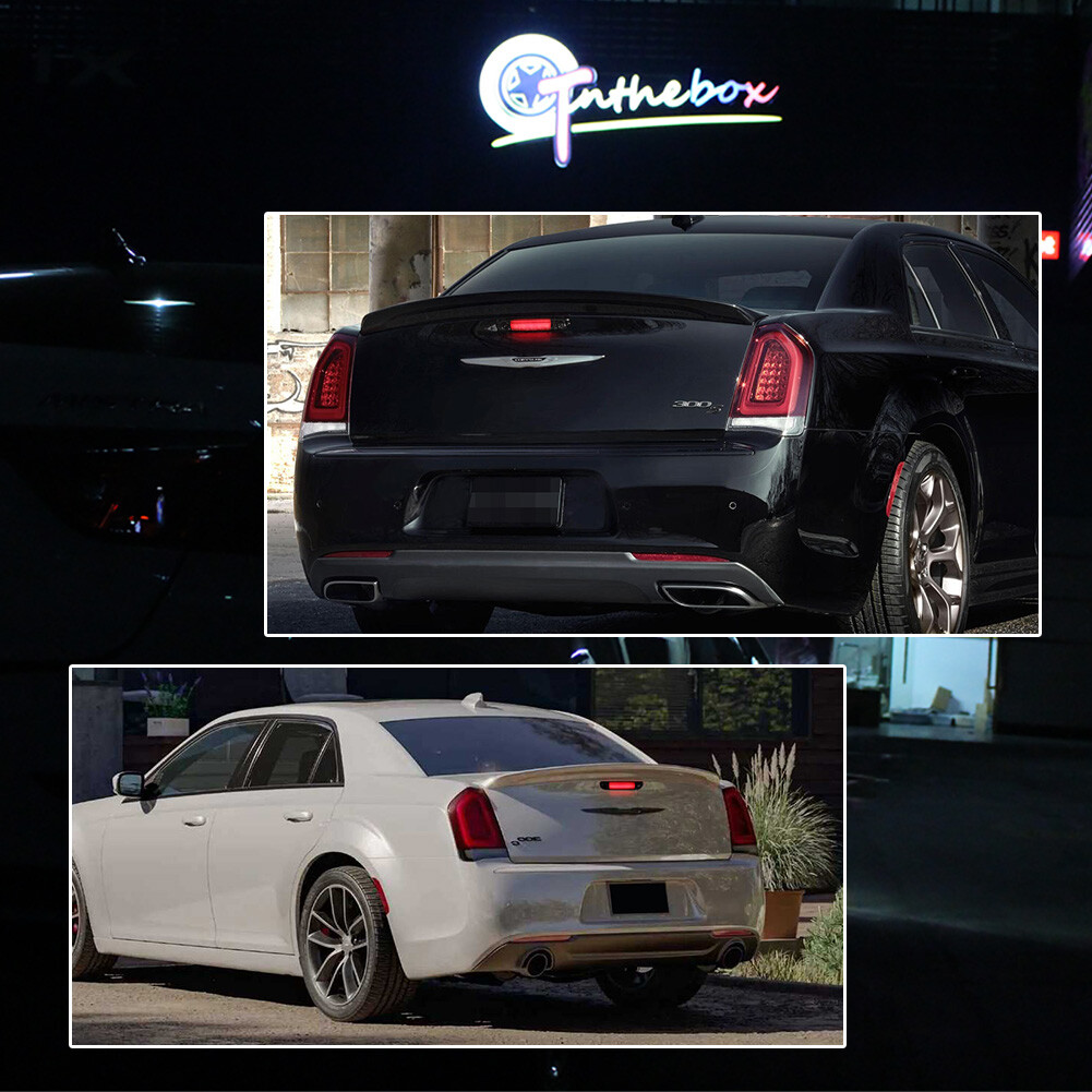 Smoked 3RD Rear High Mount Brake Stop Red LED Light For 2015-2023 Chrysler 300