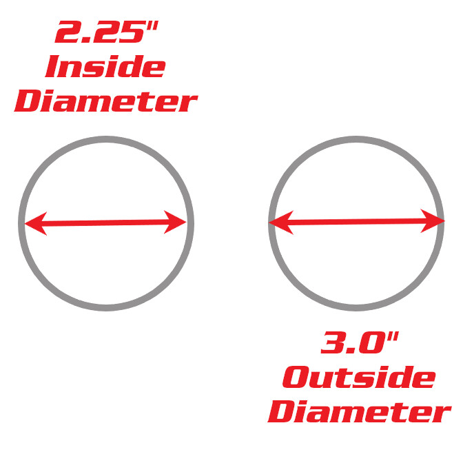 2.25″ ID to 3″ OD 12″ Long Universal Exhaust Pipe Adapter Coupler Aluminized