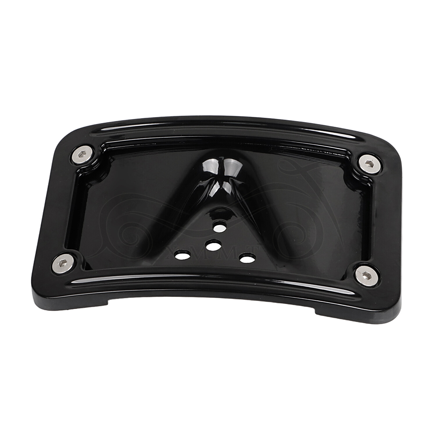 CNC Aluminum Curved Laydown License Plate Bracket For Harley Low Rider Sportster