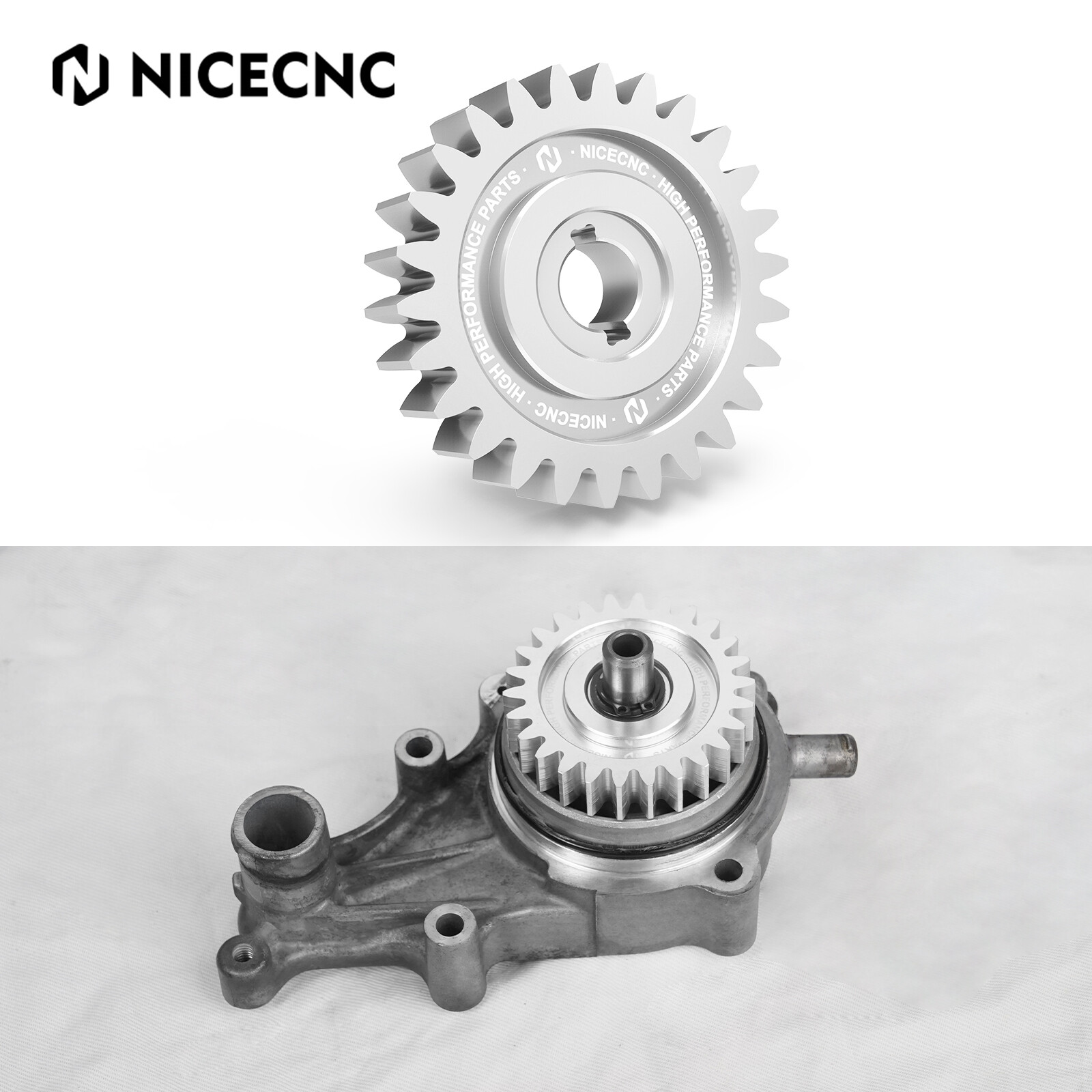 NICECNC Water Pump Drive Gear 26 Teeth Reduce 1 Tooth For Yamaha Raptor 700 700R