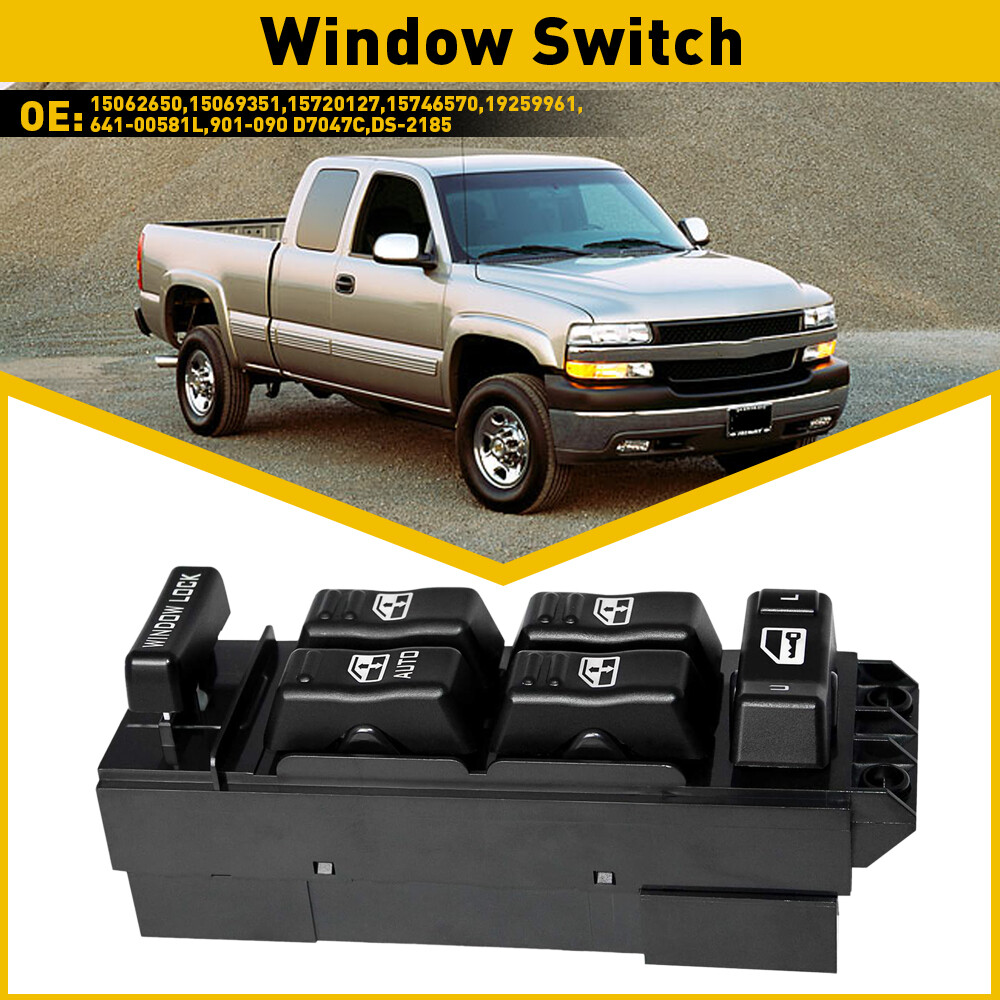 For 2000-2002 Chevy GMC Left Driver Master Side Power Window Door Switch Control