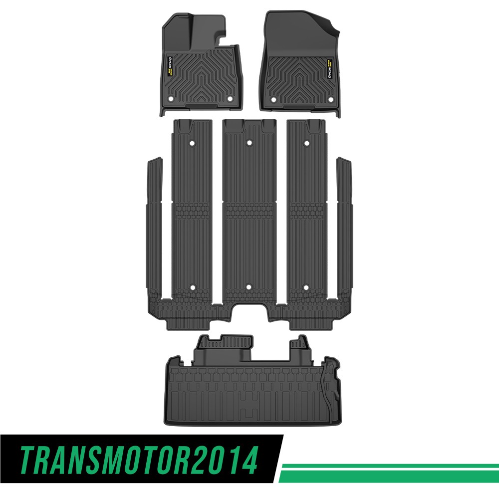 Fit For 2021-2025 Toyota Sienna 7 Seats All Weather TPE Floor Mats & Cargo Liner