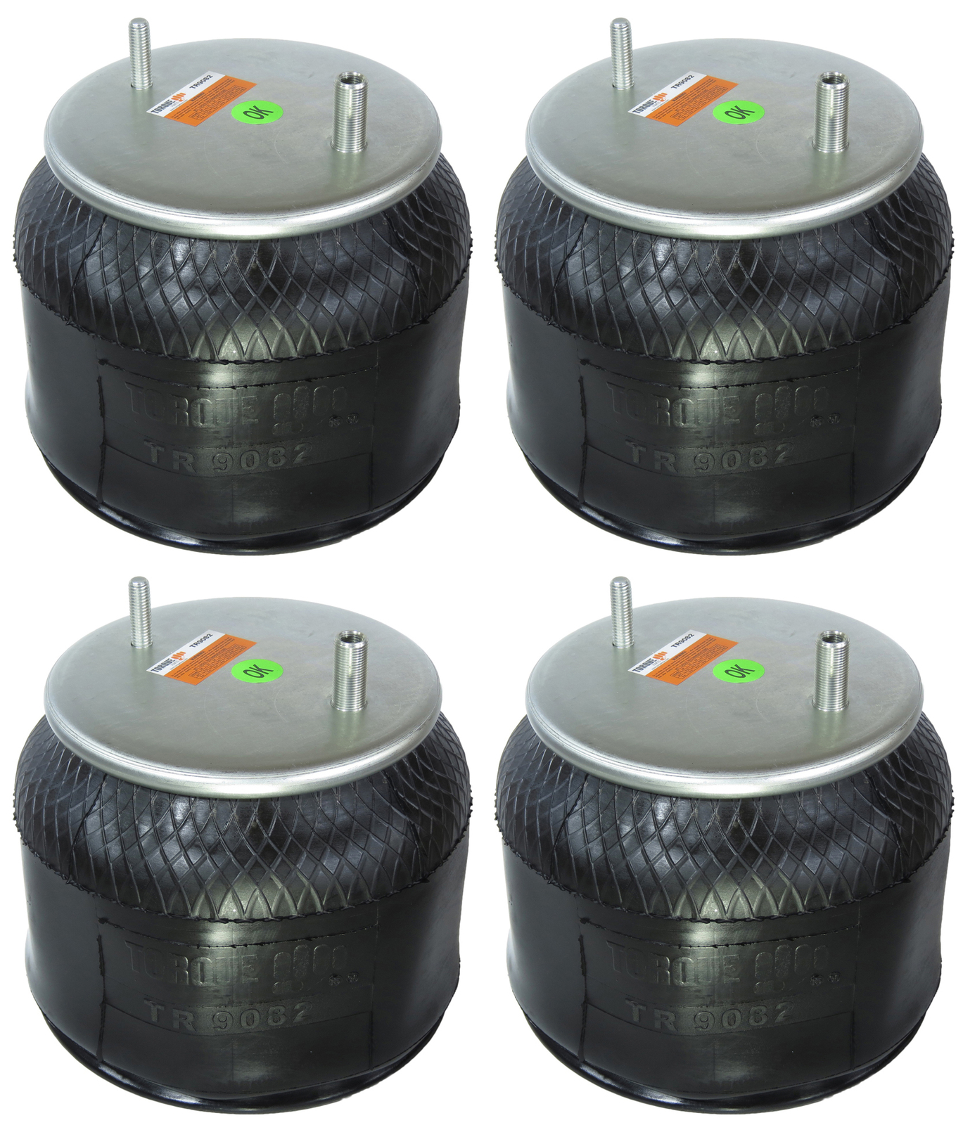 4x Trailer Air Spring Bags Replace W01-358-9082 Hendrickson S-2066 S-11651
