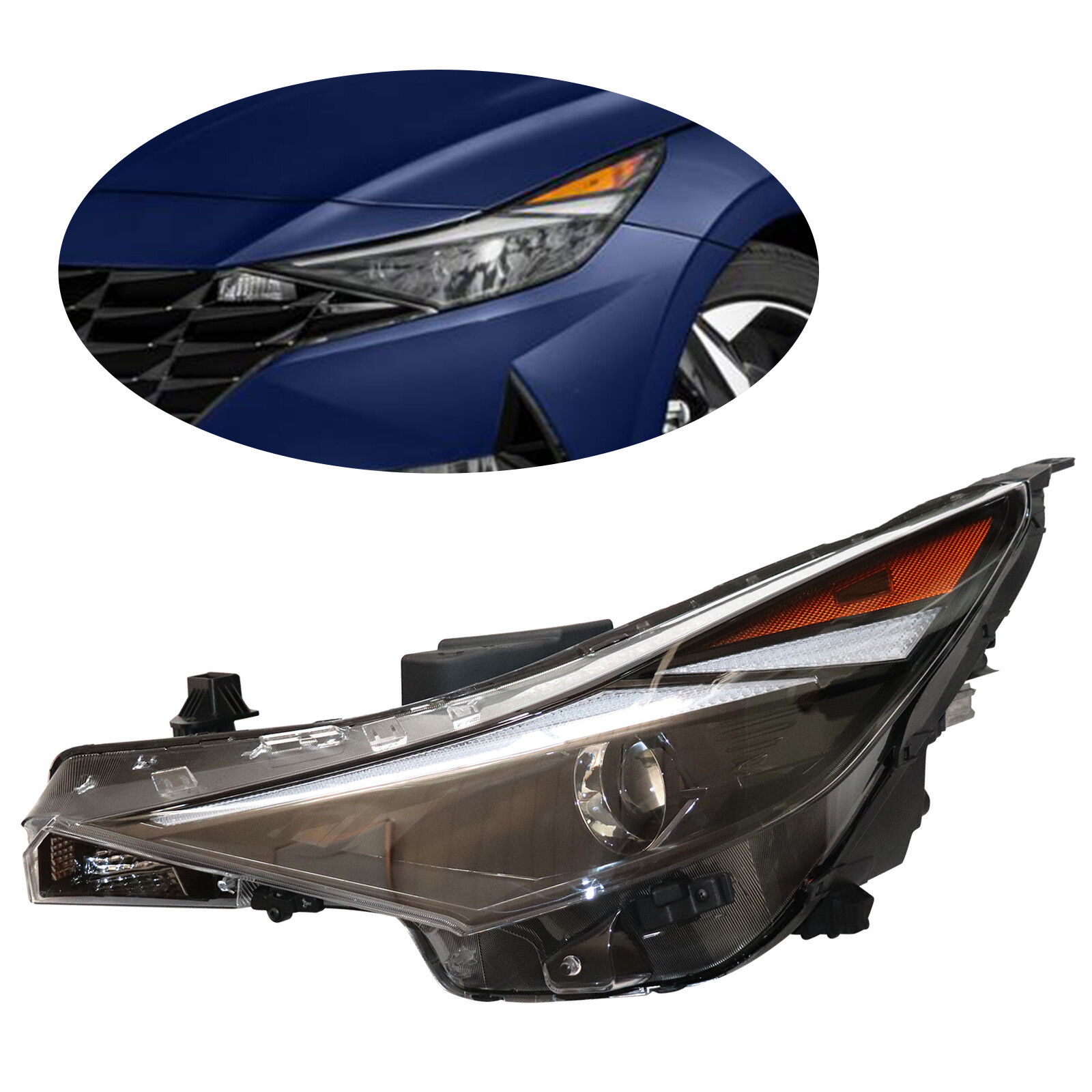LH Left Driver Side For 2021 2022 Hyundai Elantra Factory Headlight LED Headlamp