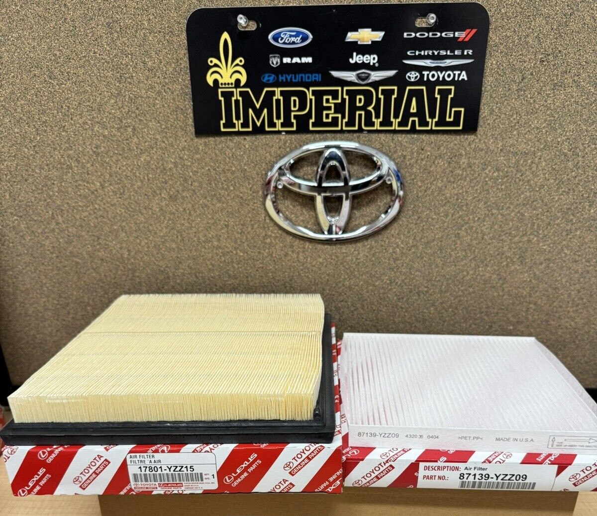 2016-2023 TOYOTA TACOMA V6 2GRFKS NEW ENGINE AIR FILTER & CABIN AIR FILTER OEM
