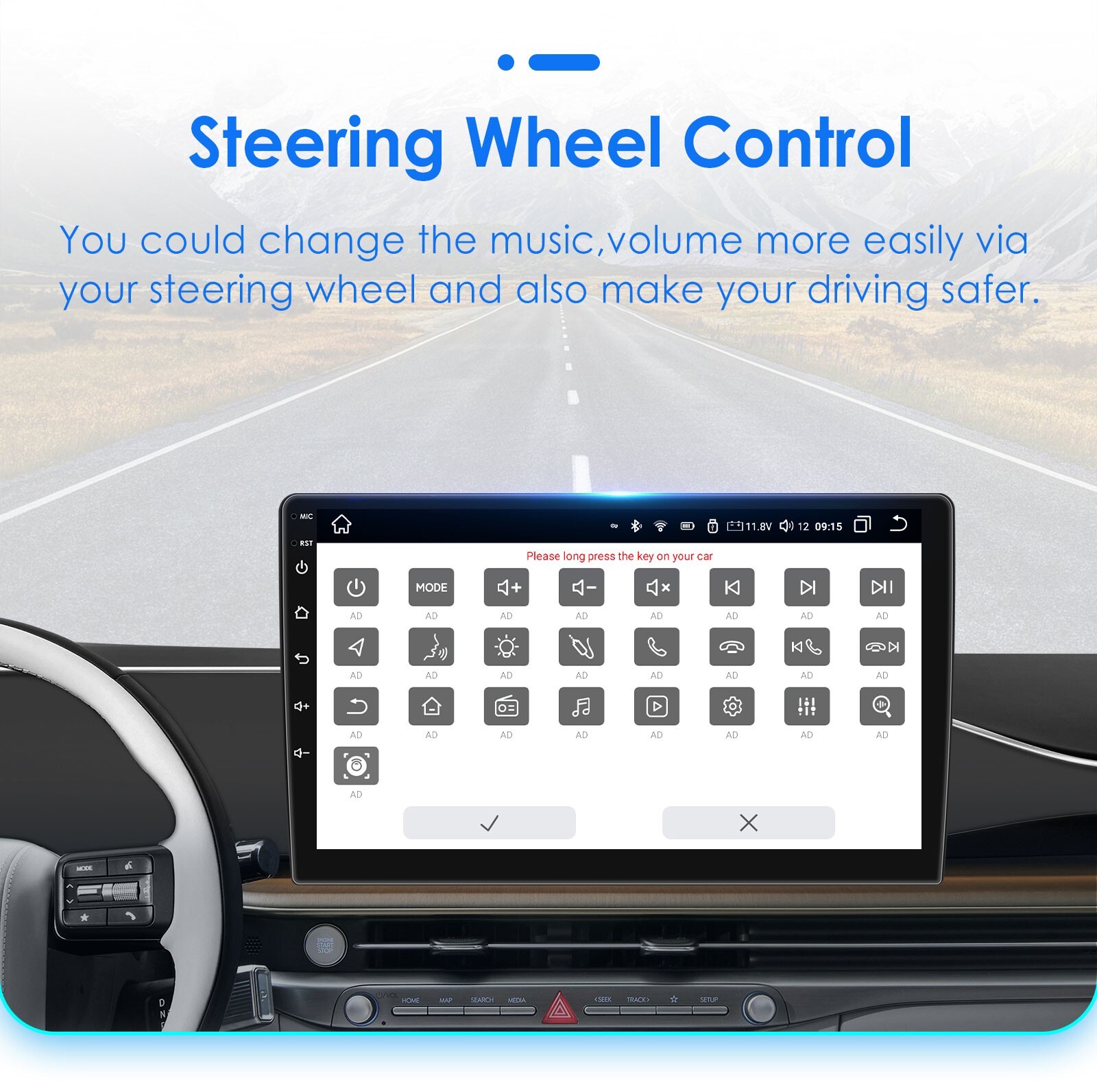8Core For Volvo XC60 2014-2017 Android14 Car Stereo Radio Navi Apple Carplay DSP