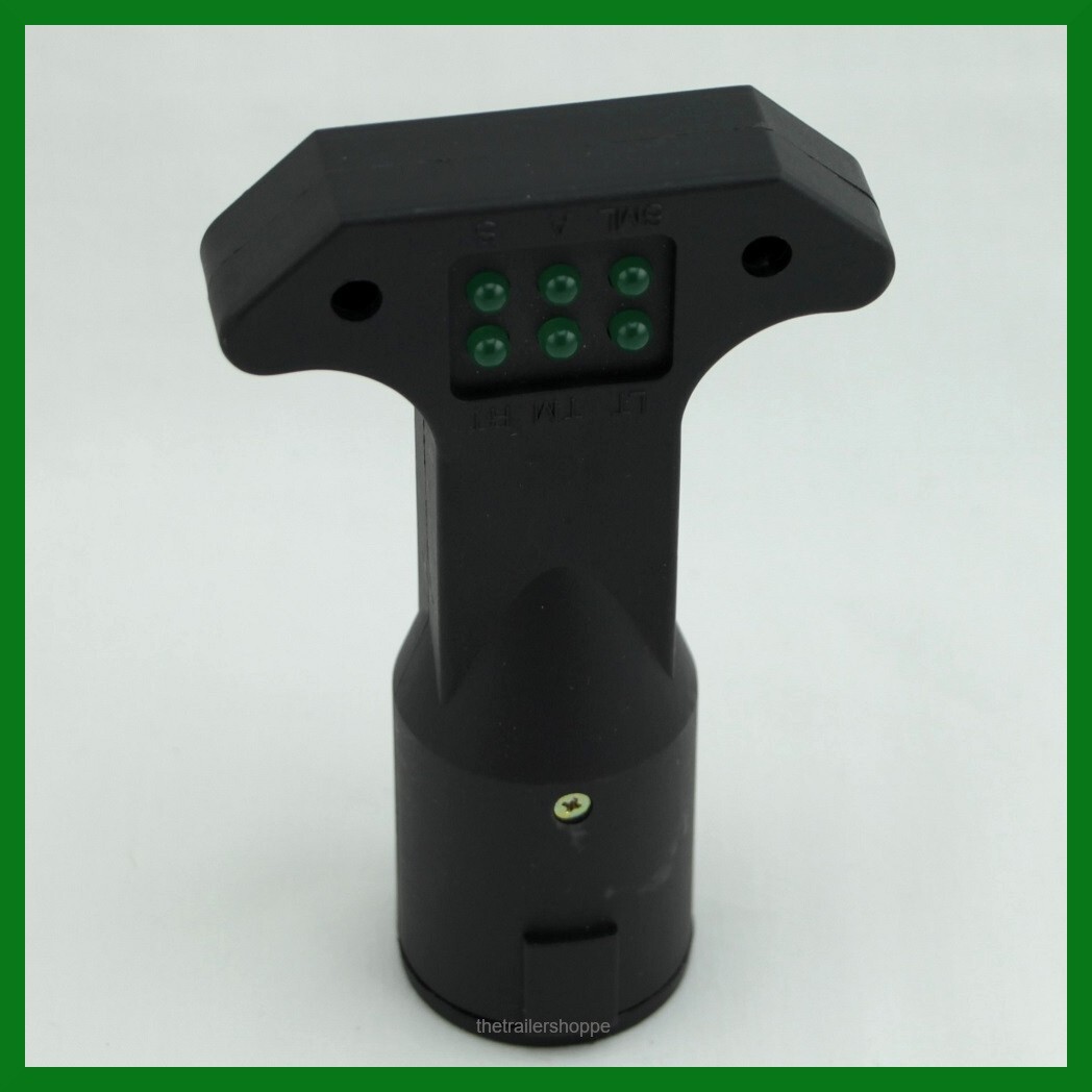 Trailer Socket Circuit Light Plug Pollak Tester 7 Round Pin Vehicle End