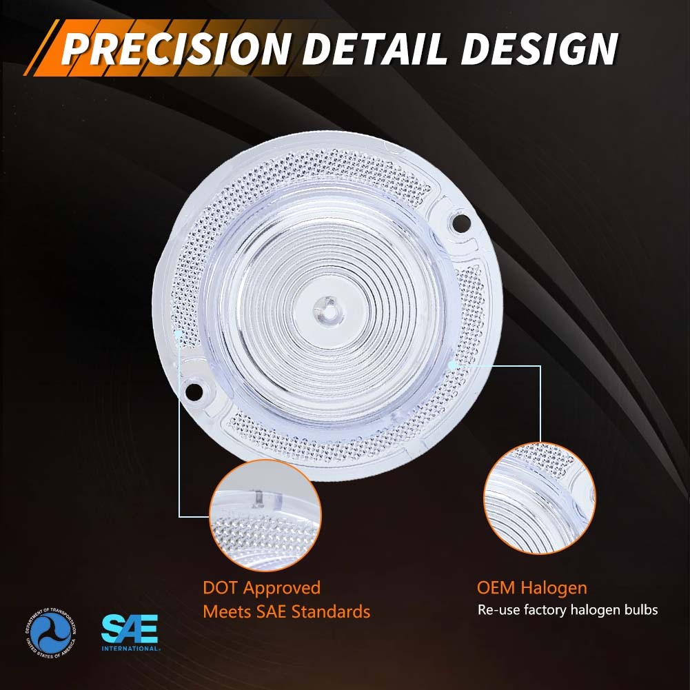 6X Clear Rear Tail Light Lens & Clear Backup Lamp Lenses For 1963 Chevy Impala