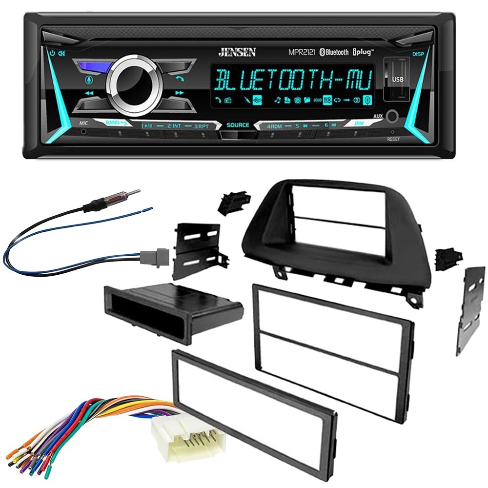 Jensen Single DIN In-Dash Car Stereo AM/FM Radio kit for 2005-2007 Honda Odyssey
