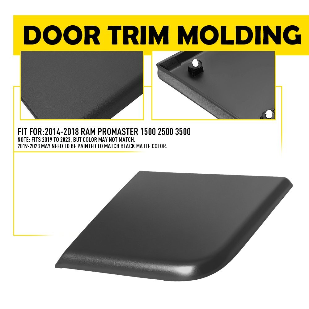 Fits 2014-18 Ram ProMaster 1500-3500 Rear Left Body Molding Trim Gray 1ZT32LAHAA