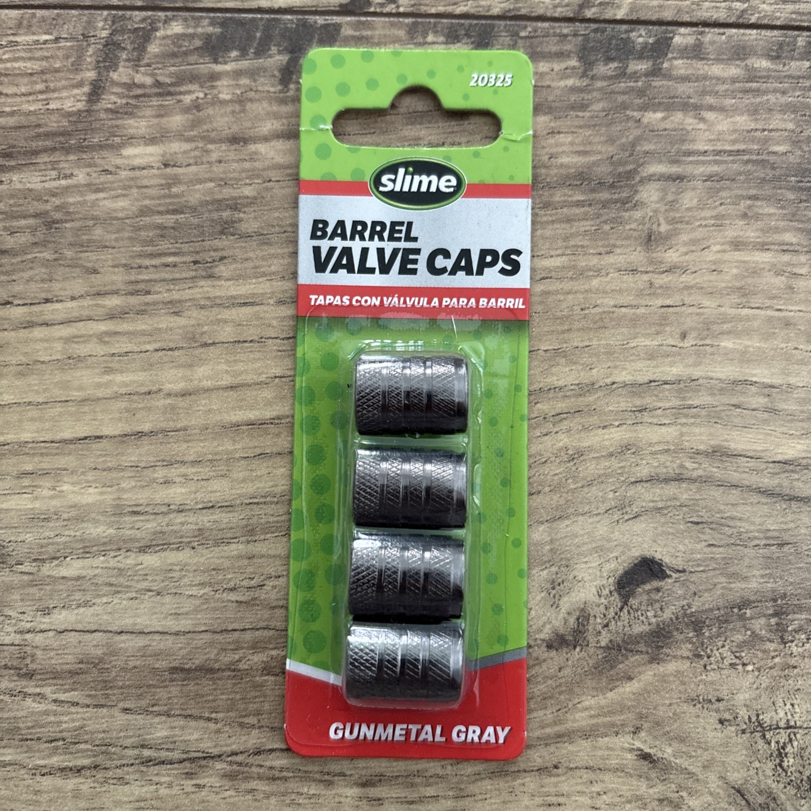 Slime #20325 Barrel Valve Caps Gunmetal Gray Set Of 4