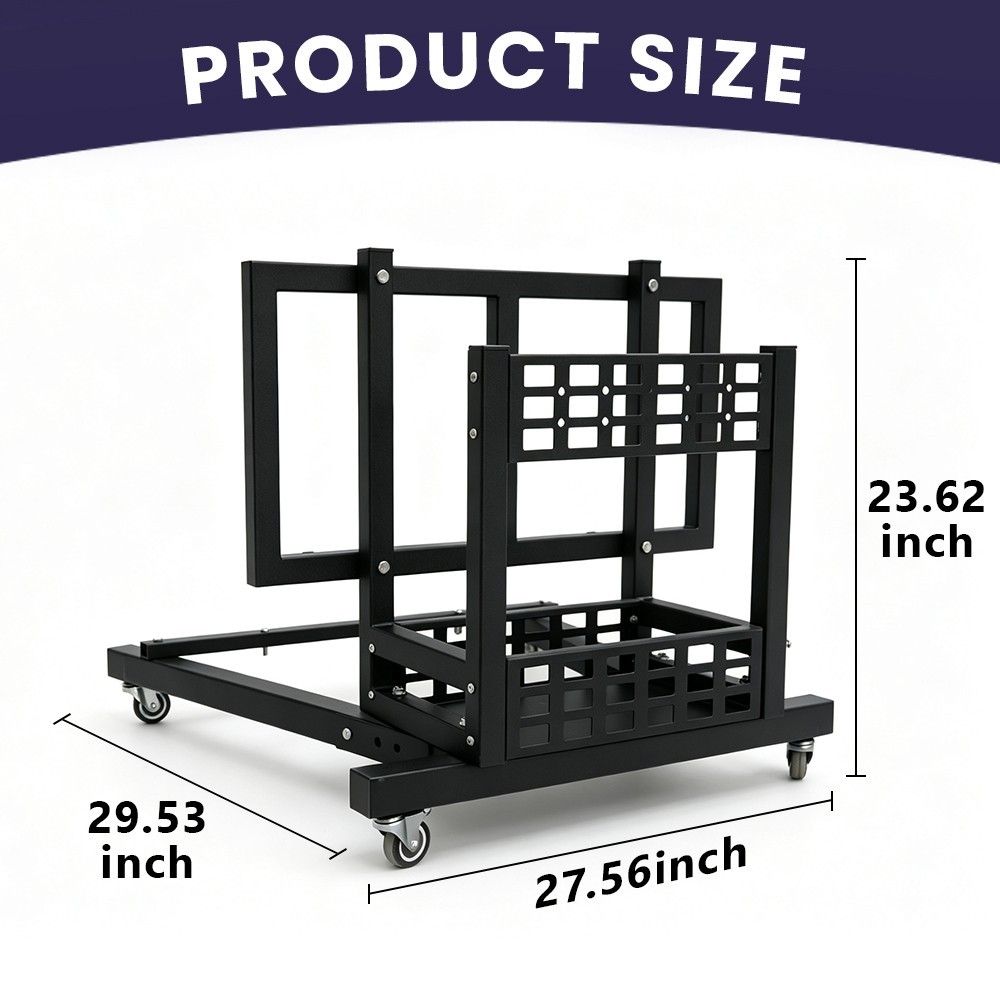 Door and Hard Top Storage Cart Rack for 2007-2026 Jeep Wrangler JK JL Gladiator