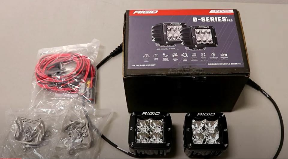 Rigid Industries 202113 LED Light D-Series Pro 3 Inch Flood Beam Pair Universal
