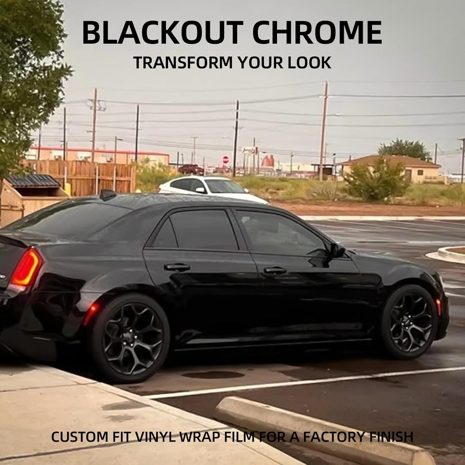 For Chrysler 300 2011-2023 Accessories Glossy Black Delete Blackout Window Trim