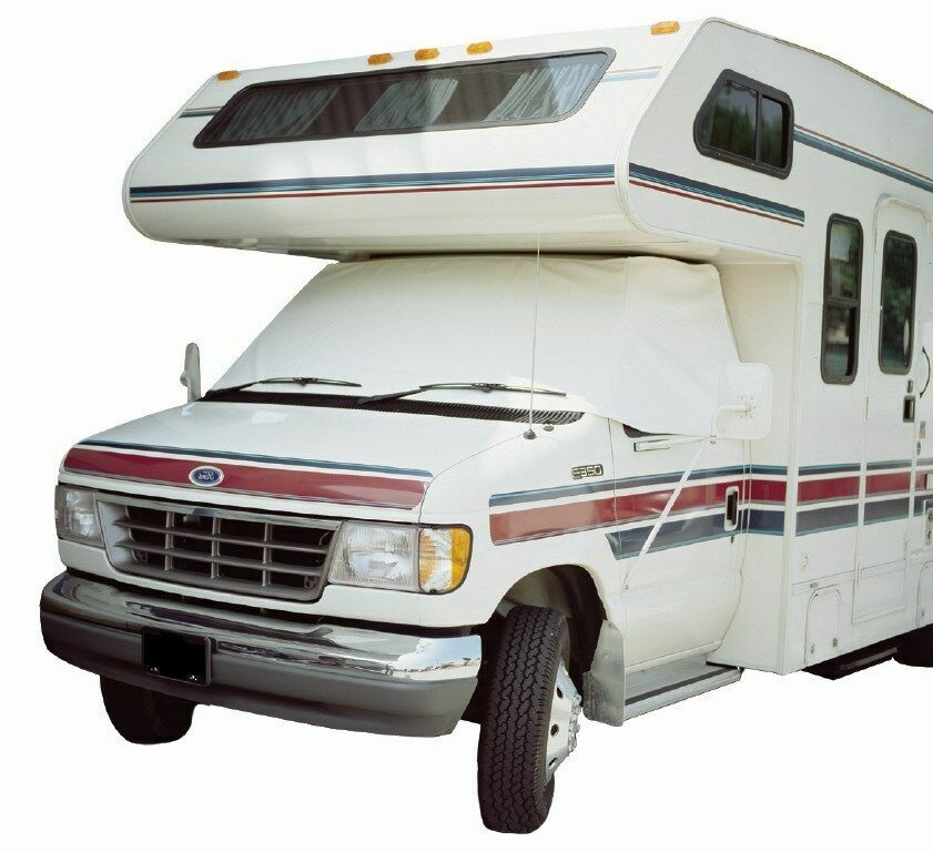 ADCO 2422 RV Windshield Cover White Snooze Bonnet For Sprinter Van 2002-2006