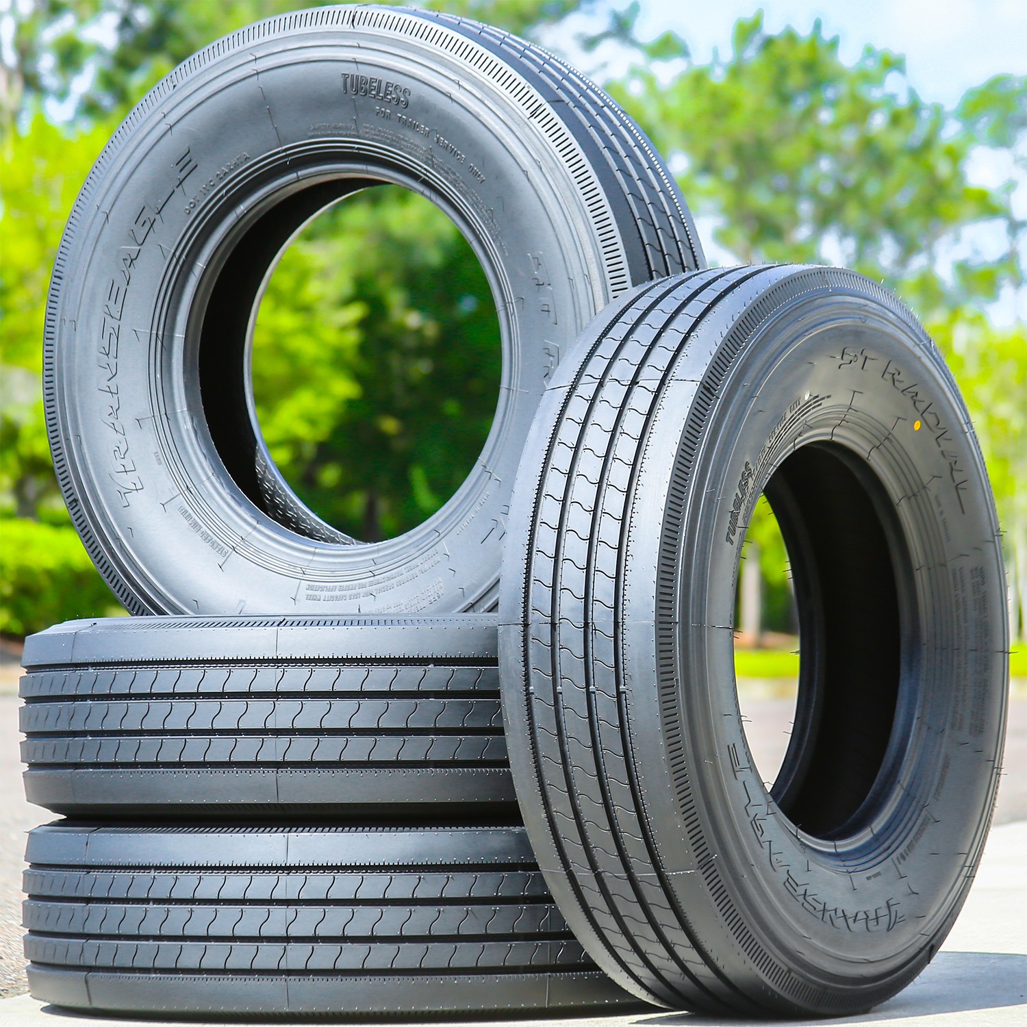 2 Tires 205/90R15 Transeagle ST Radial All Steel Trailer Load F 12 Ply