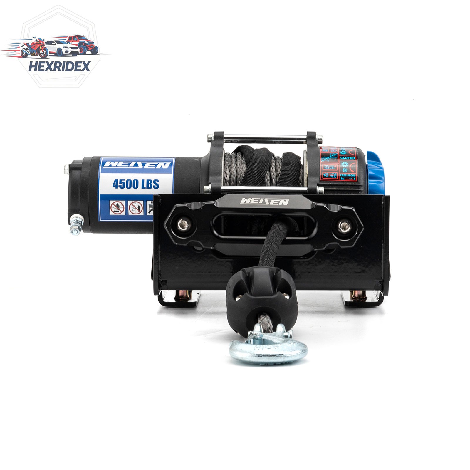 4500lb 12V Electric Winch Kit w/Winch Mount For Kawasaki Teryx4 750 /800
