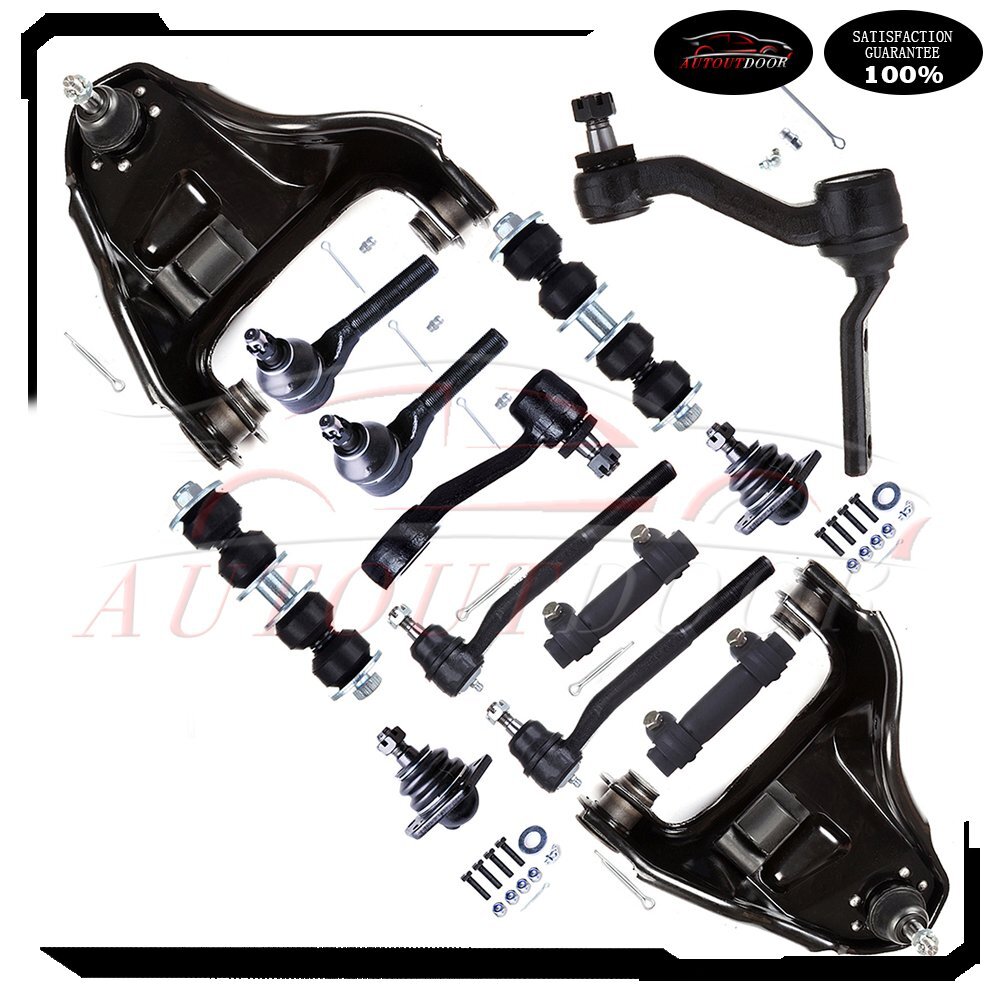 For CHEVROLET Blazer/S10 GMC Sonoma Front Ball joints Control Arms Tie Rod 14Pcs
