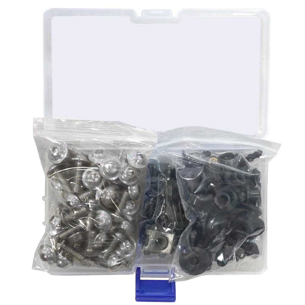 Stainless Steel Sliver Screws Fairing Bolts Kit For KAWASAKI NINJA ZX6R 2000-19